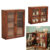 Desktop Wall Mounted Wooden Storage Cabinet Cupboard Display Shelves Double Door