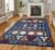 Dark Navy Rug Blue Livingroom Floor Rugs Aztec Tribal Extra Large Floor Area