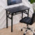 Industrial Style Metal Frame Desk Home Office Folding Computer Table Workstation