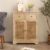 Storage Cupboard Wood Cabinet 2 Storage Drawers Living Room Home Furniture Unit