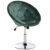 HOMCOM Swivel Dining Height Bar Stool Adjustable Armless Tub Chair Green