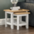 Arlington Nest of 2 Tables Side End Modern Table Set MDF Square Furniture White