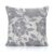 Luxury Silver Grey Textured Velvet Floral Flowers Cream 18″ Cushion Cover £6.99