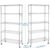 5 Tier Adjustable Rolling Storage Shelves Metal Storage Racks Wire Shelving UK