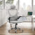 Mesh Office Chair Ergonomic 360° Swivel Lift Computer Desk Adjustable Height