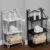 3/5 Tier Metal Bathroom Storage Shelf Slim Shelving Unit Organizer Display Racks