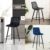 2 Pcs Velvet Bar Stools Breakfast Pub Chair Metal Legs Kitchen 65 cm Seat High