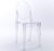 NICHES Clear Chair Transparent Ghost Victoria Side Dining Vanity Dressing Chair