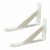 6-24” L Shape Wall Brackets Heavy Duty Triangle White Steel Shelf Rack Support