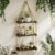 Retro Hanging Wall Shelves Swing Rope Floating Shelf Hallway Balcony Plant Shelf