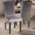 2/4PCS High Knocker Back Dinning Chairs Studded Chair Banquet Feast Seat Kitchen