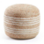 Pouffe Cover Braided Jute Foot Stool Cover Home Décor Modern Floor Pouf Ottoman