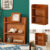 Retro Wooden Wall-Mount Cabinet Shelf Desk Organiser Display Unit Bathroom Decor