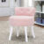 Soft Velvet Vanity Stool Pink Makeup Chair Dressing Table Seat Bedroom Low Back