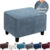 Square Ottoman Slipcovers Stretch Elastic Pouffe Footstool Sofa Protector Cover