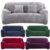 1/2/3/4 Seater Velvet Sofa Covers Slipcover Stretch Settee Couch Seat Protector