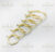 Solid Polished Brass Curtain Rings for Pole Sizes 50mm/38mm/32mm/25mm/19mm