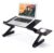 Folding Laptop Desk Table Bed Adjustable Portable Stand Tray Furniture With Fan