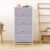 Fabric Chest of Drawers Cabinet Beside Storage with 4 Drawers Closet Basket Grey