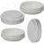 4 X LARGE WHITE CASTOR CUPS Carpet/Floor Chair/Sofa Furniture Protectors Caster