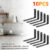 10X Heavy Duty Cast Iron L Shaped Wall Mounted Shelf Brackets Support Decor Home