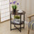 2 Tier Small Sofa Side Table Coffee Tea End Round Unit Shelf Living Room Bedroom