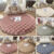 Round Plush Carpet Single Sofa Blanket Living Room Makeup Stool Cushion 80-120cm