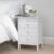 Wooden White Bedside Table Drawers Cabinet Bedroom Furniture Storage Nightstand