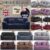 VELVET Elastic STRETCH SOFA COVERS Settee Slipcover Protector 1/2/3/4Seater UK