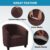 Sofa cover Tub Chair Cover Non- Stretchable Soft Velvet