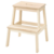 IKEA Bekvam Solid Wooden Step Stool 50cm High For Kitchen SOLID WOOD Stool aspen