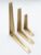 Satin Brass Shelf Brackets – Heavy Duty Solid Brass