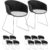 Dining Chair Plastic Dinner Table Seating Set Thick Seat Pads Ergonomic Chairs