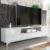 200cm White Luxury High Gloss TV Unit I Stand Cabinet I Gold Finish Accents