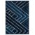 Navy Blue Geometric Area Rug Art Deco Carpet Mat for Living Room Bedroom Hallway