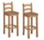 Corona Pair of Bar Stools Tall Chairs Mexican Solid Pine Mercers Furniture®