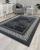 New Modern Grey Greek Border Rugs Mats Large Small Hallway Runners Area Carpet