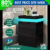 ELFORDSON Bedside Table LED Bedside Cabinet 4 Side High Gloss Nightstand