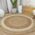 Round Rug Natural Jute Carpet Area Floor Mats Living Room  Rug Indoor & Outdoor