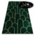 Exclusive Modern Rug “EMERALD” glamour art deco BOOTLE GREEN / GOLD High Quality