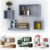 4 Wooden Floating Cube Shelves Wall Hanging Storage Display Decor Shelving Unit