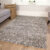 Modern Grey Shaggy Rug Large Rugs Soft Non Shed Designer Living Room Hall Runner