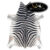 AMAZING artifical Cowhide Rug Animal Zebra printed white black Large size Carpet