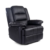 Lisbon Home Lounge Leather Manual Recliner Armchair in Black