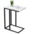 Side Table C Shaped Sofa End Table Coffee Snack Table w/ Metal Frame