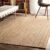 Natural Fiber Jute Rug Custom Sizes Living Room Area Rug Farmhouse Jute Rug