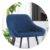 Blue Velvet Bar Stool Diamond Design Kitchen Counter Chair Seat Height 68cm