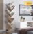 NEW Modern 8 Tier ZIG ZAG Beige Wooden Bookshelf, Storage Unit, Display Stand