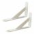 6-24” L Shape Wall Brackets Heavy Duty Triangle White Steel Shelf Solid Support