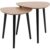 Set of 2 Stylish Wooden Nesting Tables Contemporary Side Tables for Living Room